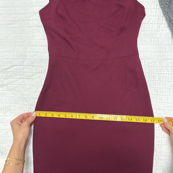 Babaton Ruslan Dress in burgundy - Picture 7 of 8